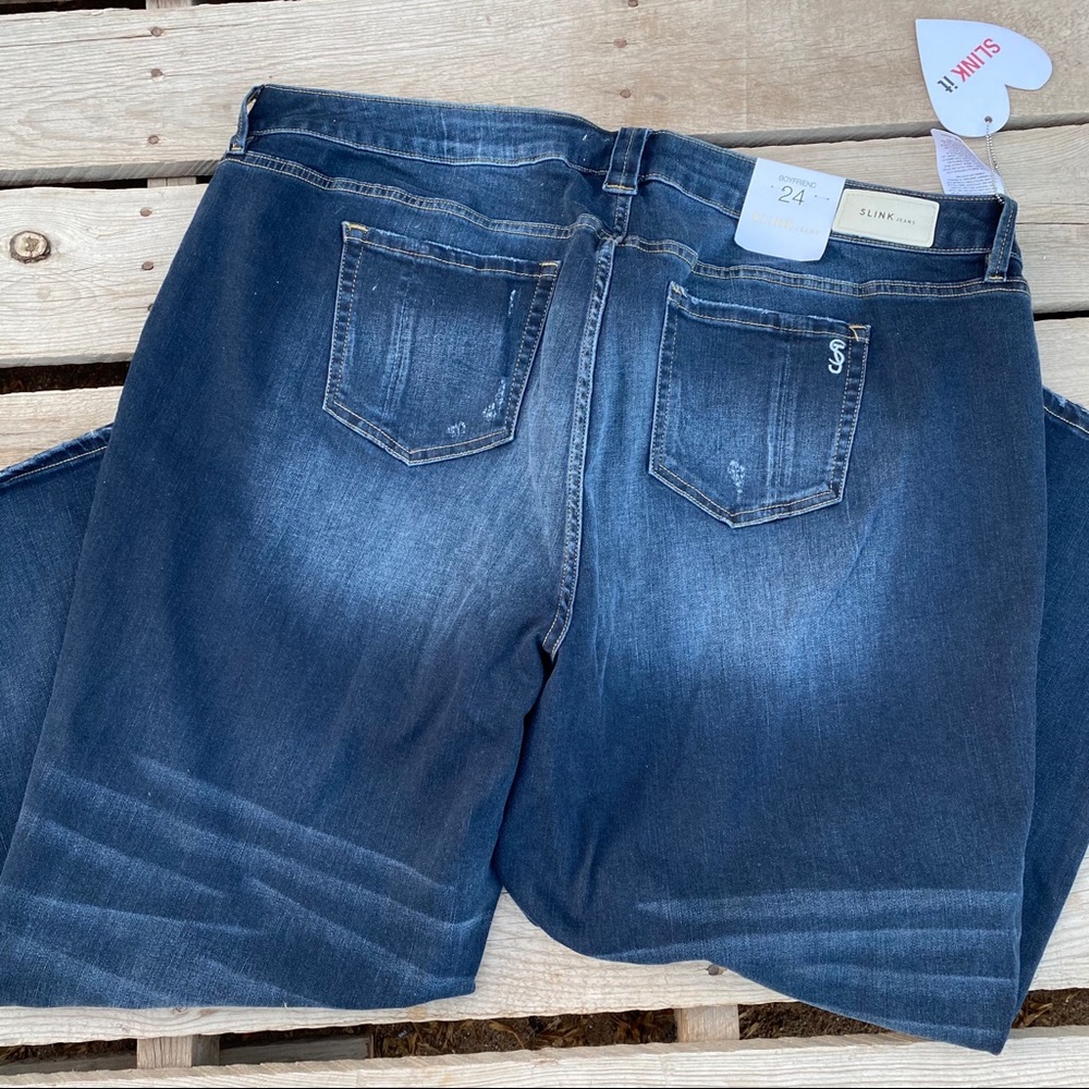 NWT Slink woman's Boyfriend plus curvy  jeans - Picture 12 of 13